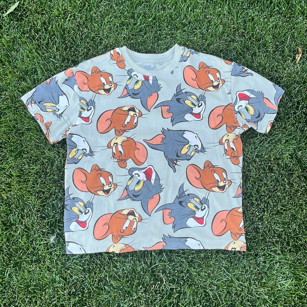 Tom And Jerry Pale Green Tee
